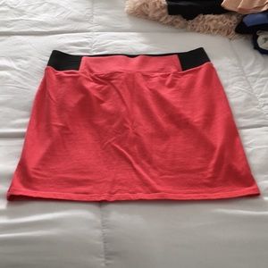Pink mini skirt